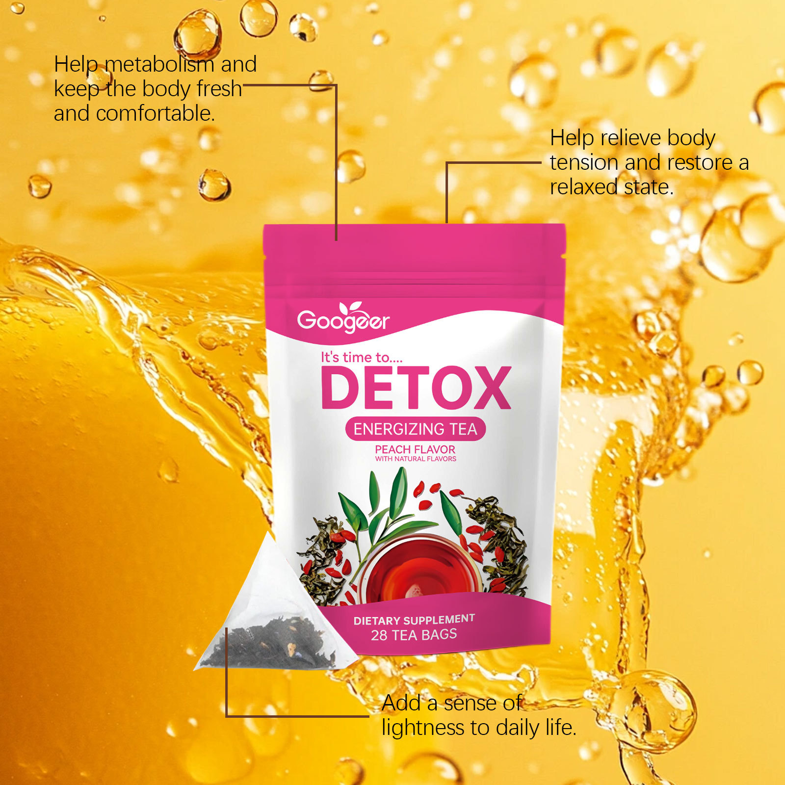 Detox Cleanse Tea - Body Treat - đánh giá và giá Herbal Tincture