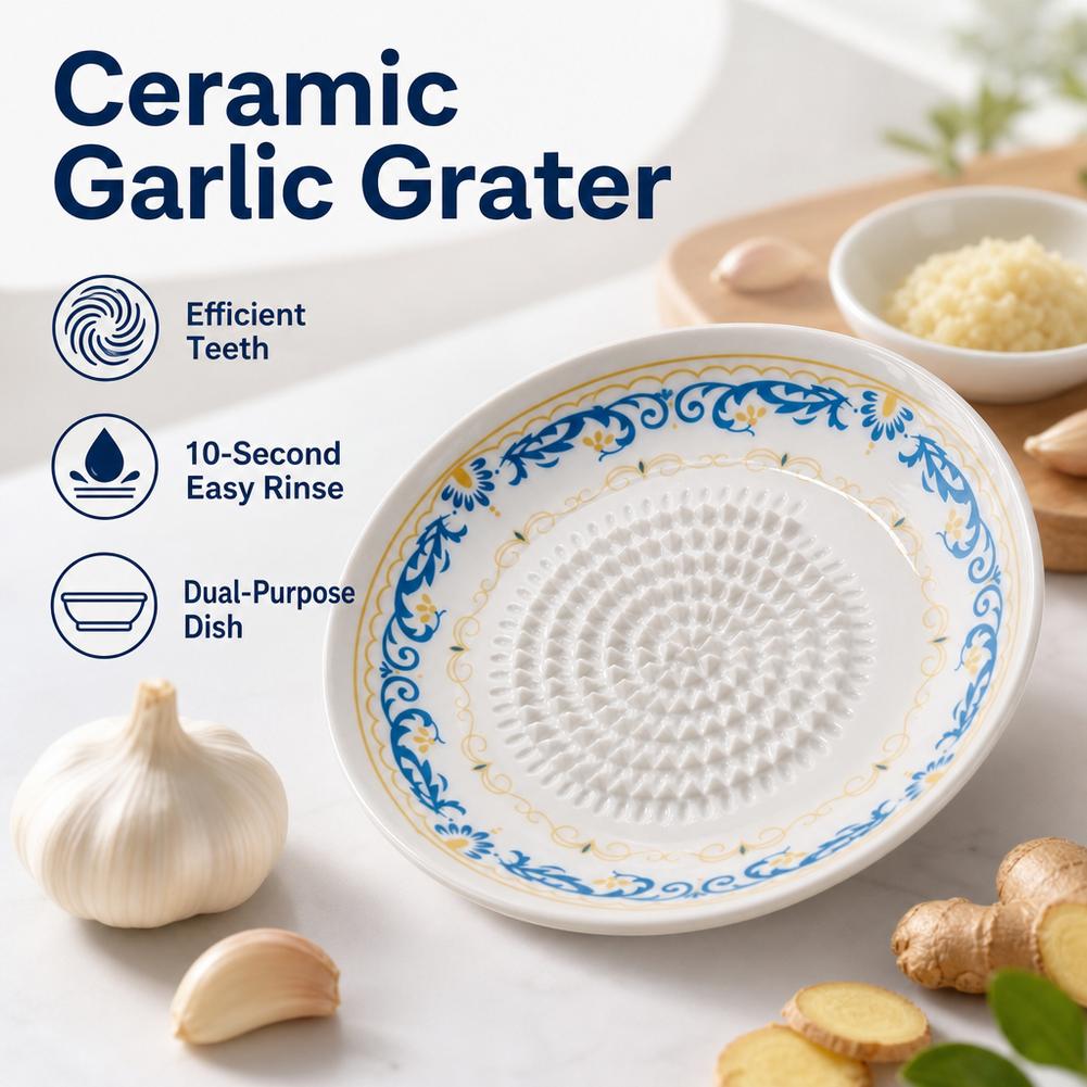 Garlic Grater Plate Ceramic Gi - đánh giá và giá Turmeric