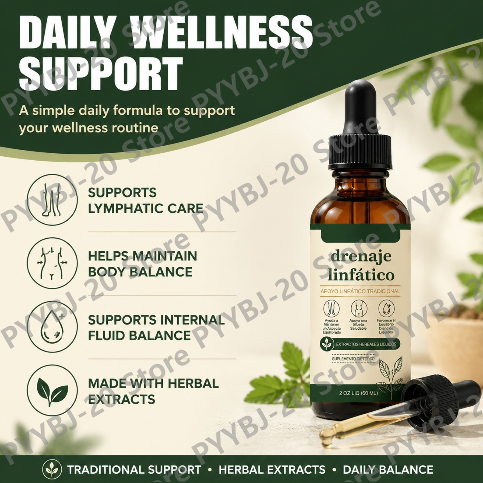 Herbal Lymphatic Support Liqui - đánh giá và giá Herbal Supplement